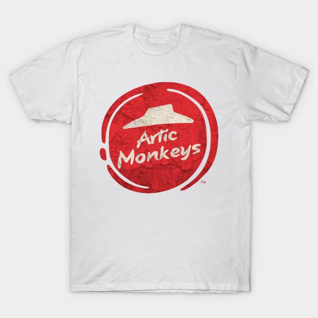 Cosplay Parody Pizza Hut Vintage Music Lovers - Artic Monkeys T-Shirt by kumurkumur